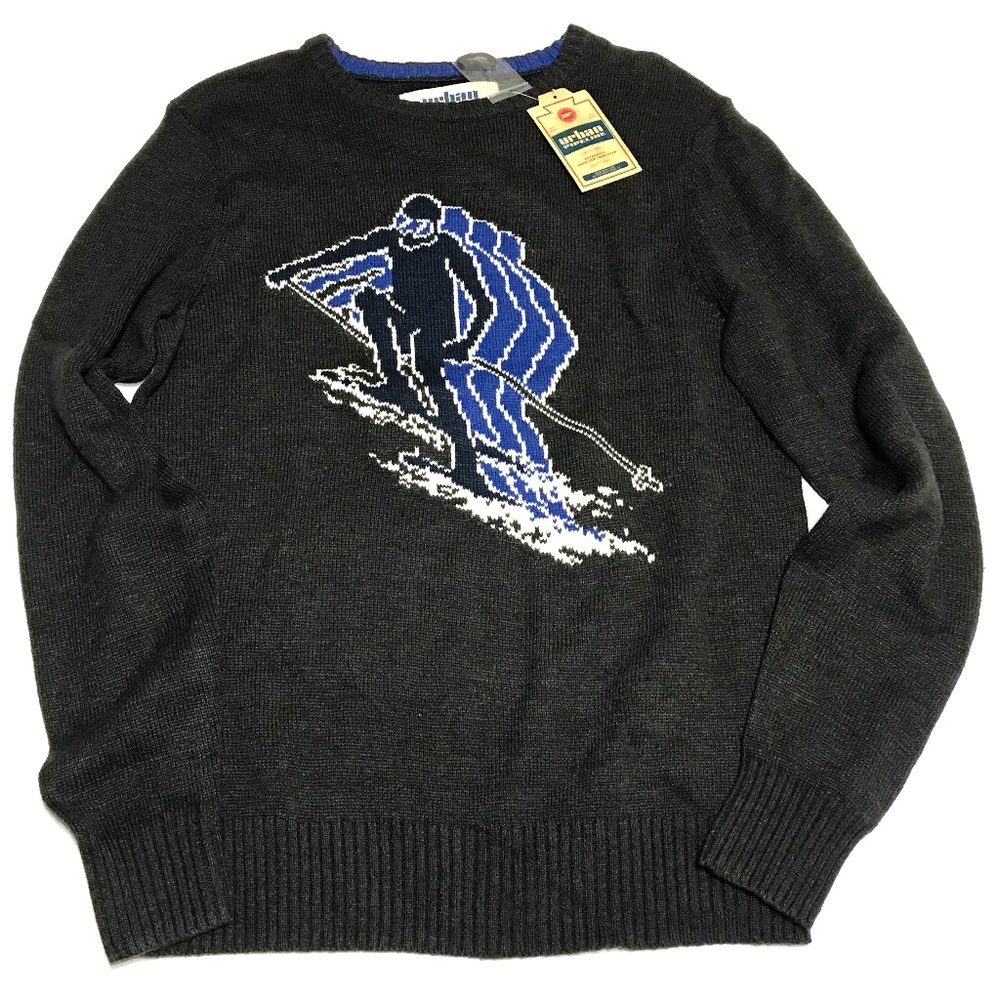 Mens Urban Pipeline Ski Sweater Size M Gray